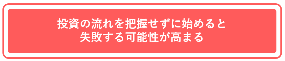 投資の流れをは青くせずに始めると失敗の可能性が高まる